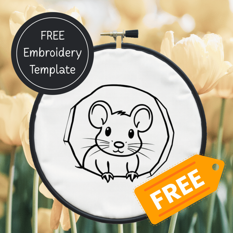 FREE Embroidery Template