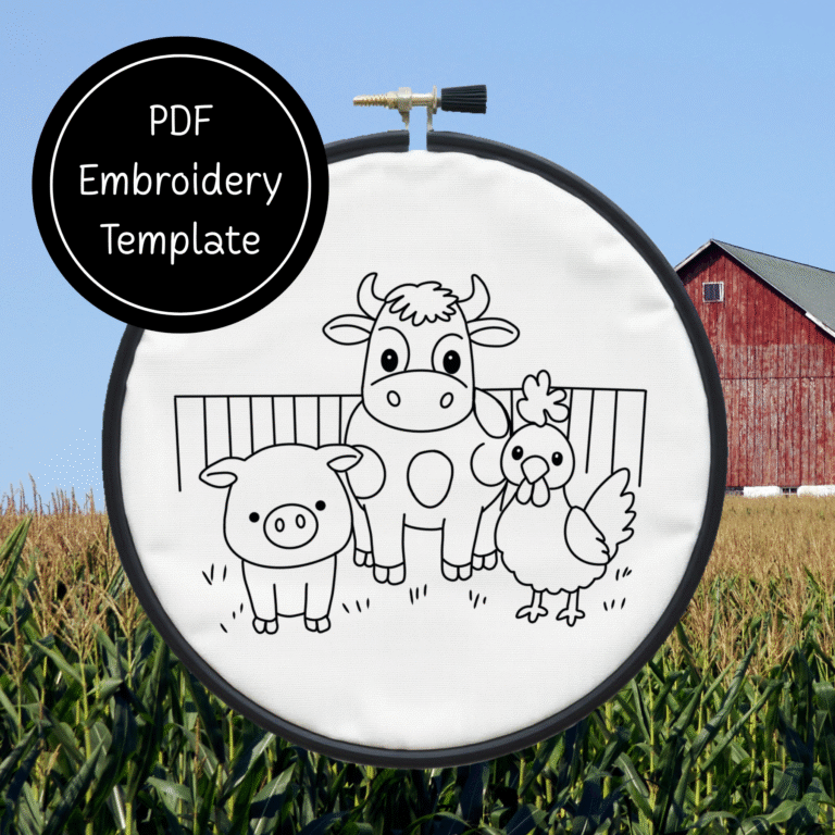 PDF Embroidery Template